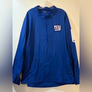 New York Giants Lightweight Windbreaker NFL On Field Apparel Mens Sz XXXL